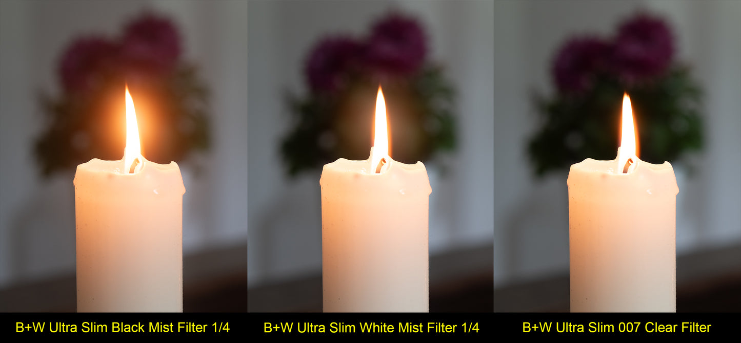 B+W Ultra Slim Filter Series Comparison
