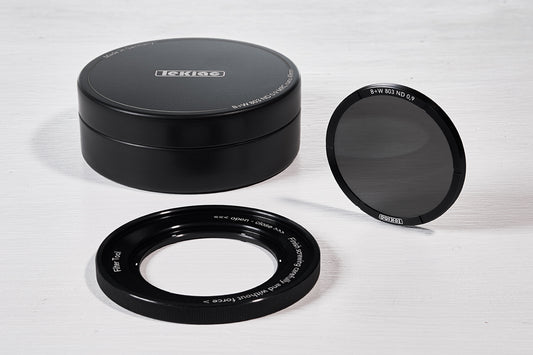 B+W Ultra Slim ND 0,9 Filter mit Montagehilfe und Verpackung